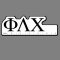 6" Ruler W/ Phi Lambda Chi